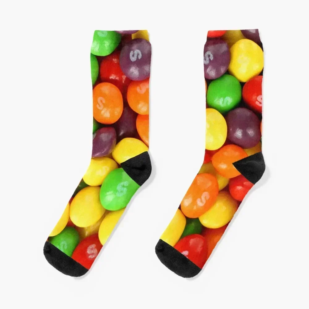 Skittles Socks дизайнерский бренд Нескользящие короткие носки Мужские женские
