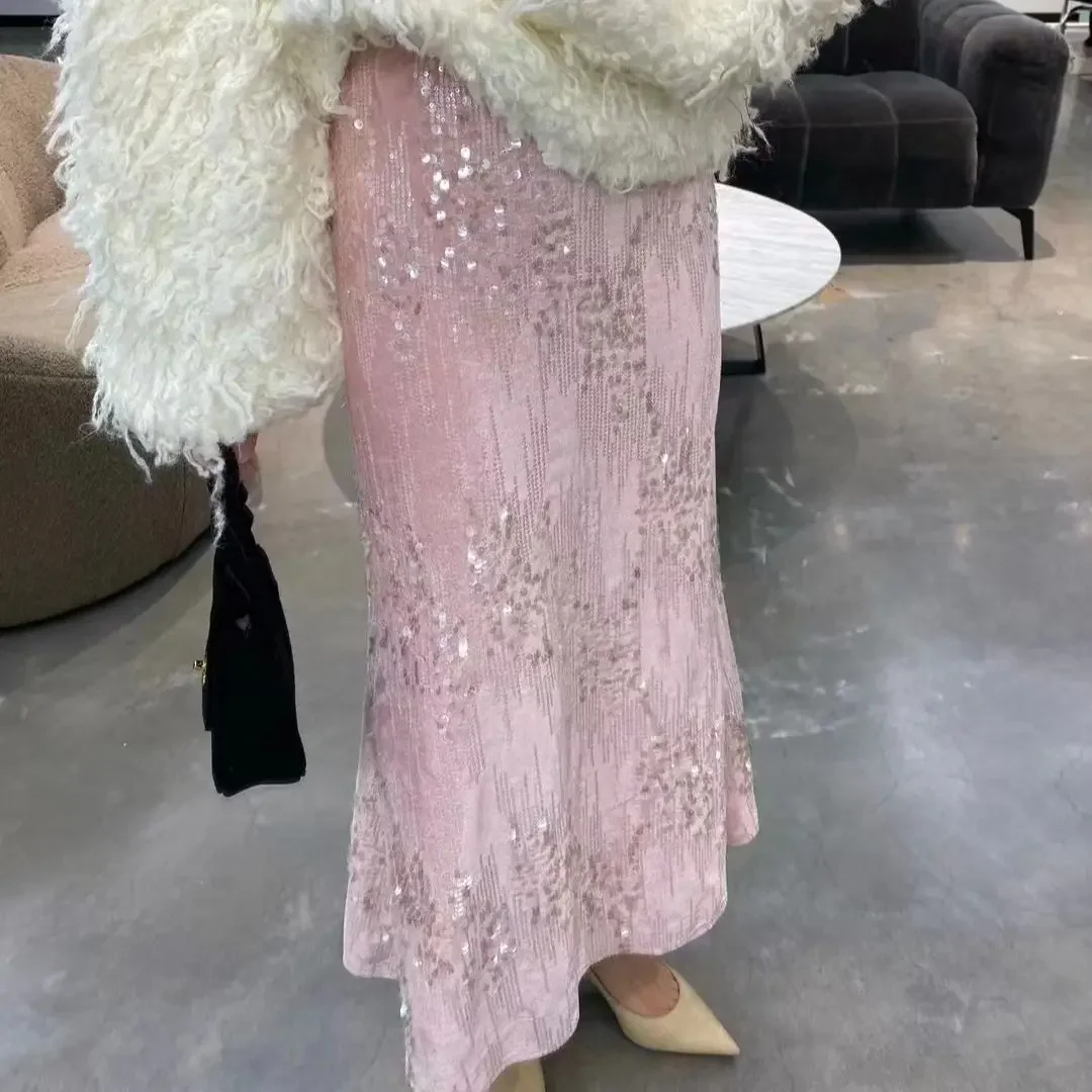 Юбка для похудения с высокой талией женщин универсальный корейский стиль