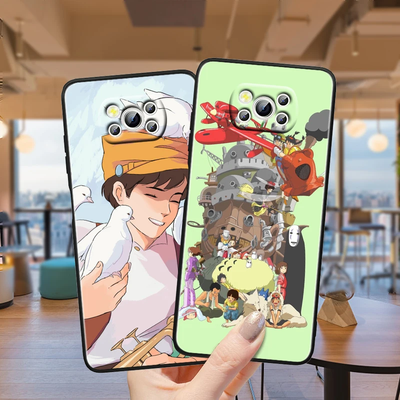 hot anime totoro for xiaomi poco m4 x3 f3 gt nfc m3 c3 m2 f2 f1 x2 pro mi mix3 silicone black phone case cover capa coque shell free global shipping