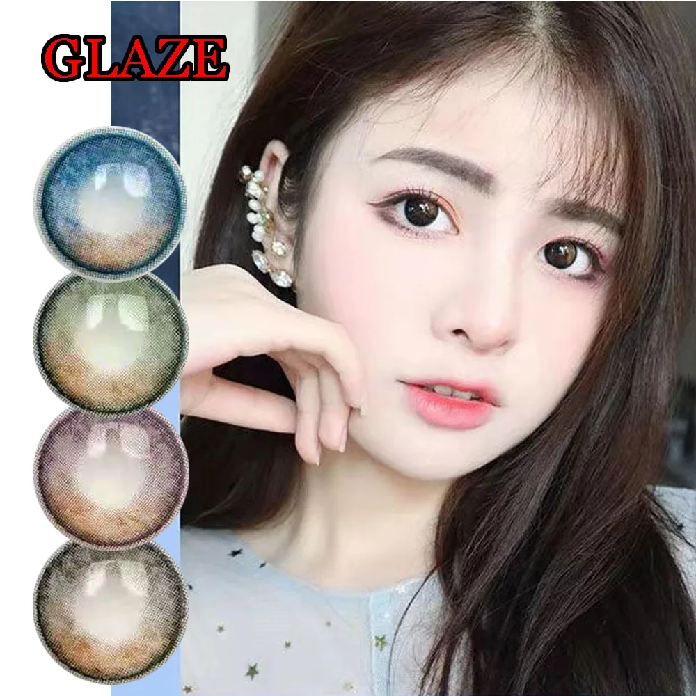 

ViviGo 14.00mm Violet Cosmetic Contact Women Men Color Lenses Anime Accessories линзы для глаз цветные Glaze