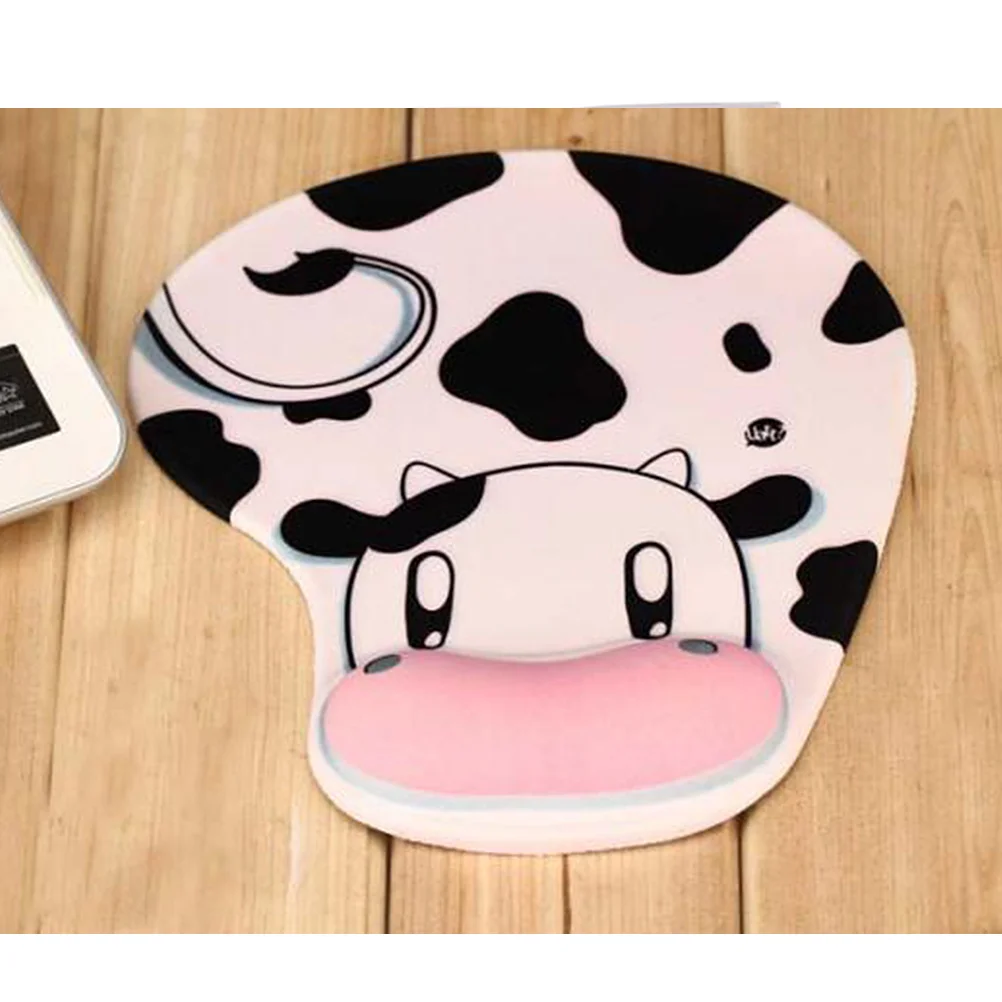 

Pad Wrist Rest Keyboard Support Memorycomputer Mousemat Ergonomic Office Homerubber Basegaming Cartoon Cow Hand Arm Non