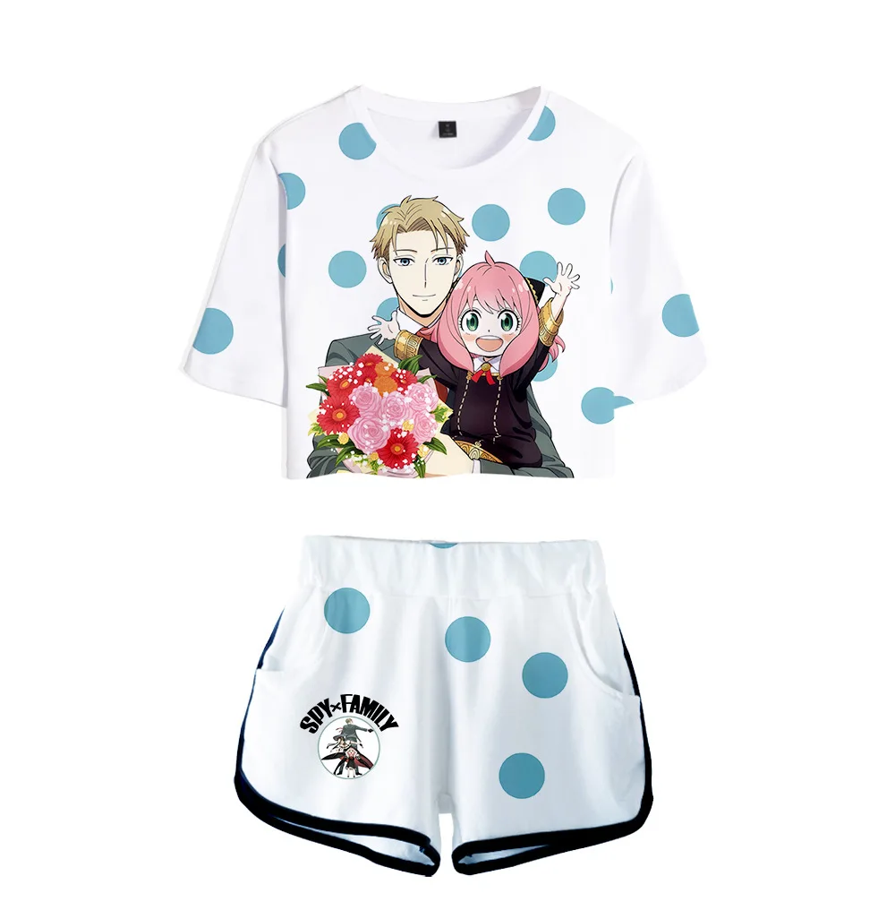 

Футболка и шорты с 3D принтом сердца, шорты и пупок