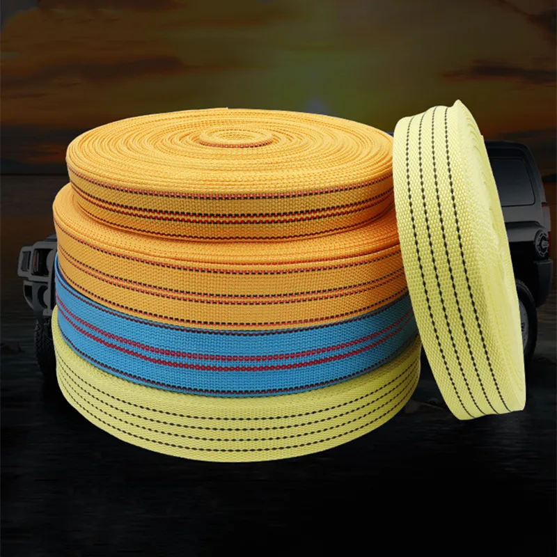 

Braided Cargo Tension Trailer Brake Rope, Truck Container, Fixed Thickened Packing Belt, Wide Bundled, 38mm, 48mm, 58mm Wide