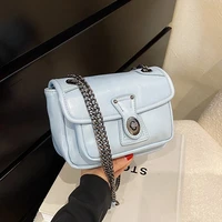 new solid women shoulder crossbody messenger bags 2022 vintage chain ladies bag luxury design handbags purses