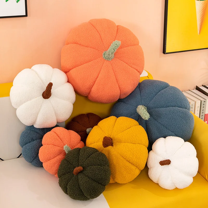 

Down Cotton Colorful Pumpkin Pillow Plushies Alloween Christmas Gift Sleep Stuffed Toy Halloween Decoration Doll Holiday Gift