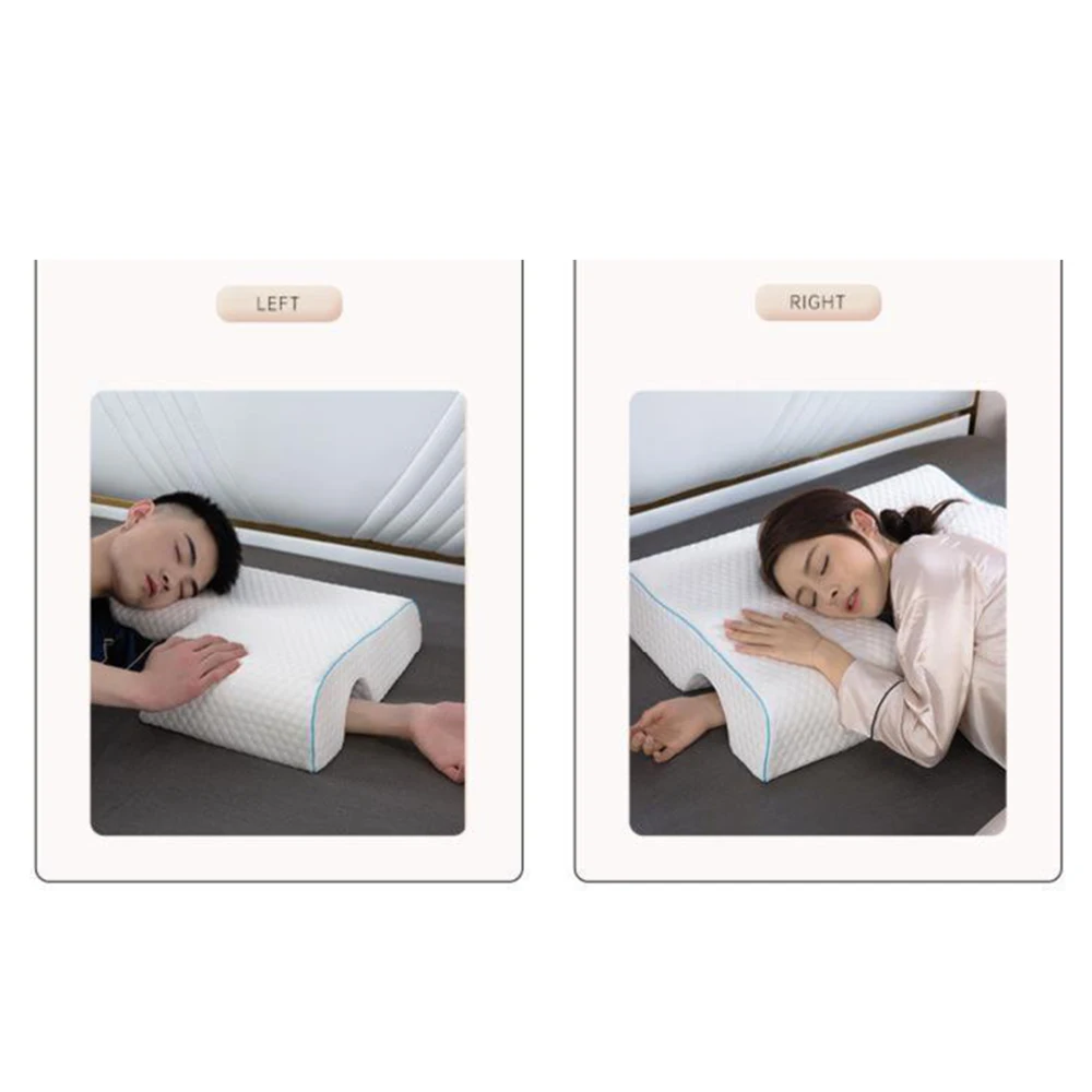 

Мягкая изогнутая подушка из пены с эффектом памяти, подушка для сна, поддержка шеи, шейного отдела позвоночника, подставка для рук, двойная комфортная подушка