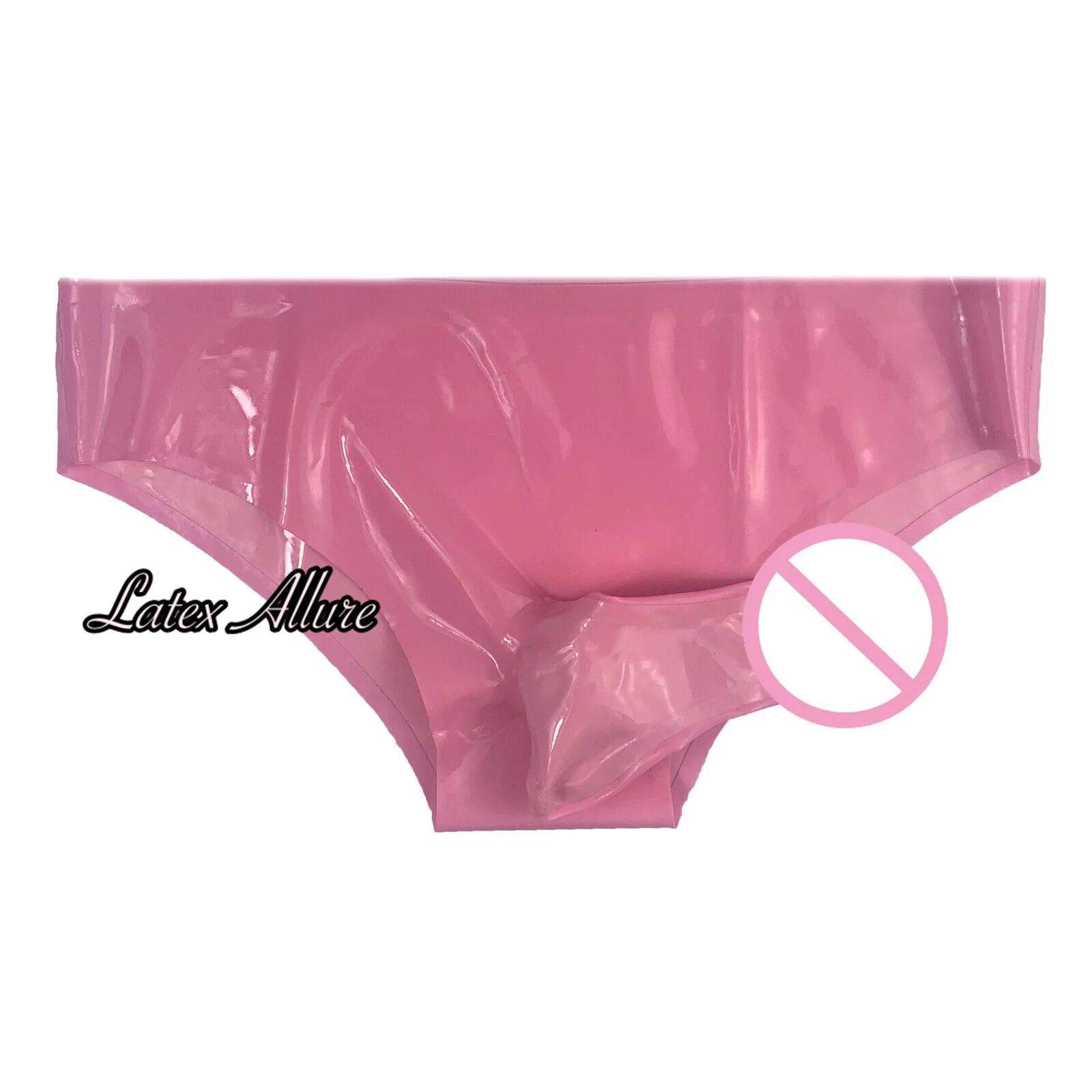 Мужские розовые облегающие шорты, сексуальные латексные трусы, штаны с 16  см презервативом, резиновые трусы, нижнее белье, мужские трусы | AliExpress
