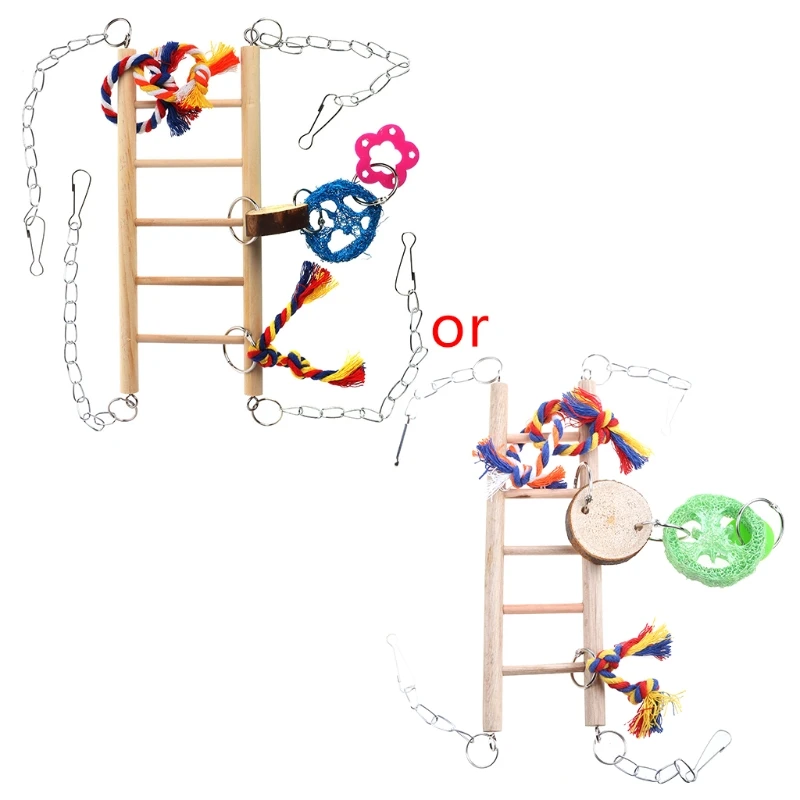 

Игрушка-качели для птиц, подставка для естественного искусственного перца с жевательными элементами, аксессуары для маленьких птиц, легко ...