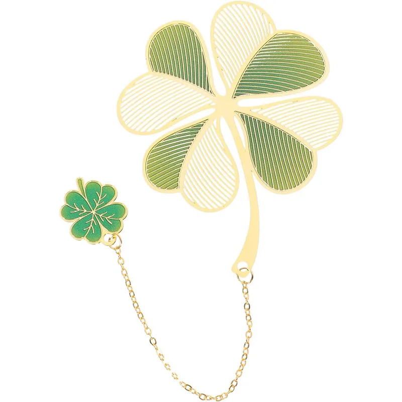 Металлическая книжная закладка роза