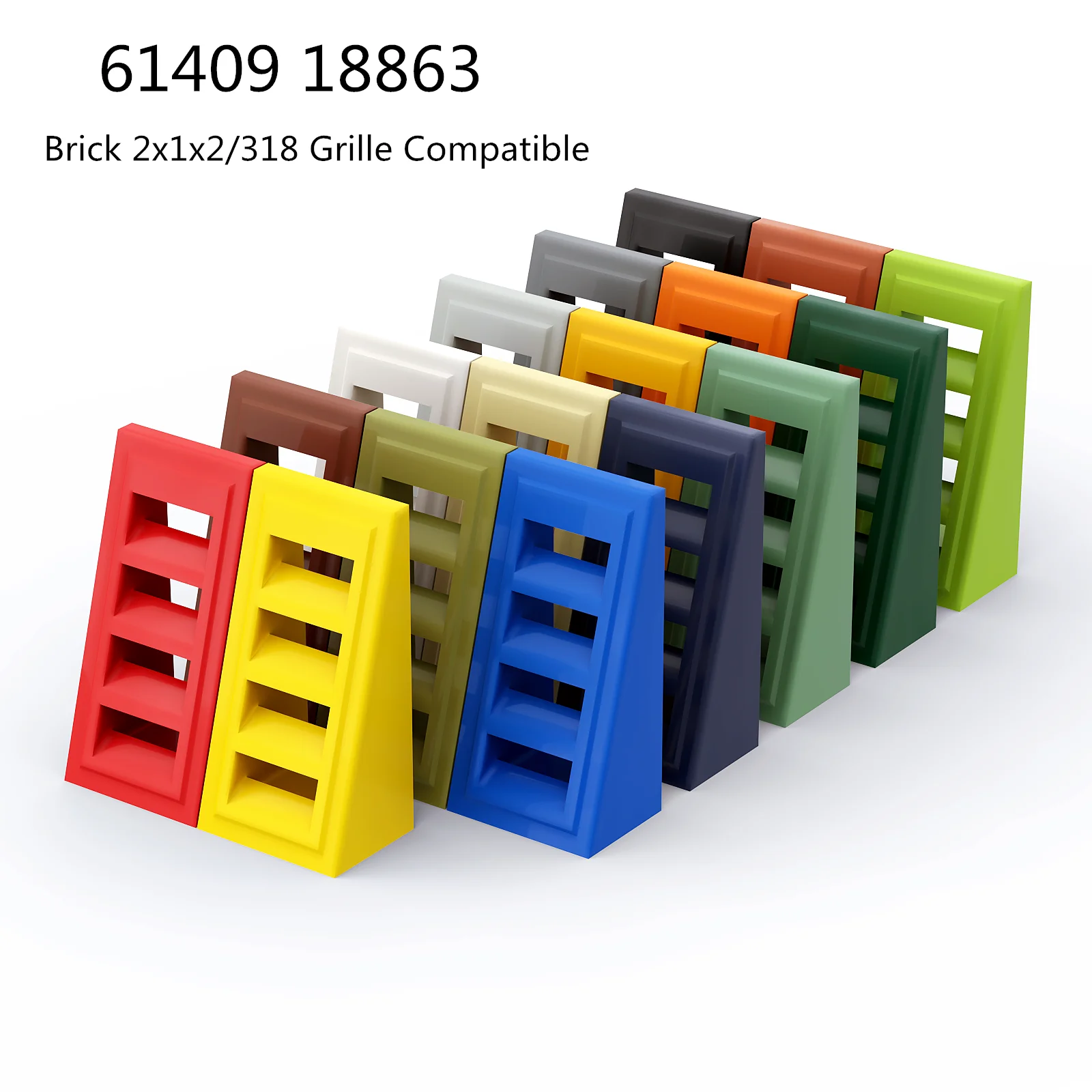 

1 шт., конструктор 61409, 18863, 2x1x2/318