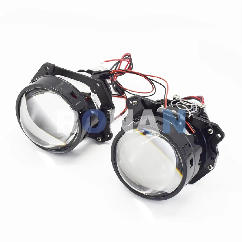 Фото Ronan 40 Вт 3 дюйма Bi-Led объектив проектора 4,3 K 6K 2000LUX для H1 H4 H7 9005/9006 розетка Автомобильная фара модернизация полный комплект №4