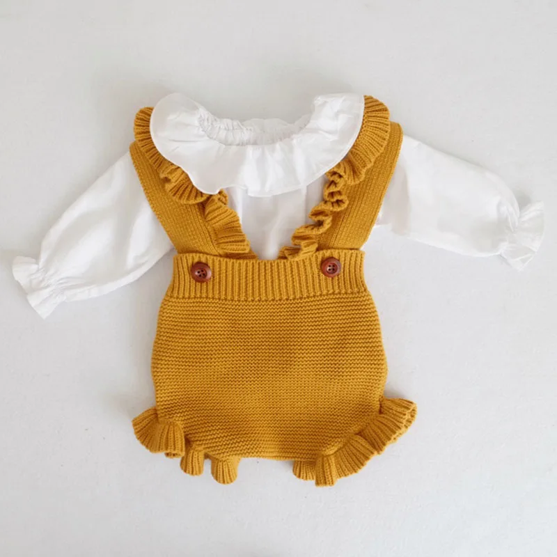 Newborn Baby Girl Knitted Clothes Baby Boys Rompers Jumpsuit Autumn Baby Girls Rompers Cotton Infant Baby Girl Romper