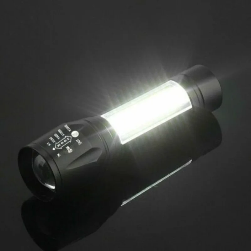

LED Flashlight USB Rechargeable Battery Portable Mini COB LED Flashlight Outdoor Waterproof Hunting Torch 2-in-1 Mini Work Light