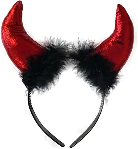 Ободок на голову с дьявольскими рожками для детей и взрослых