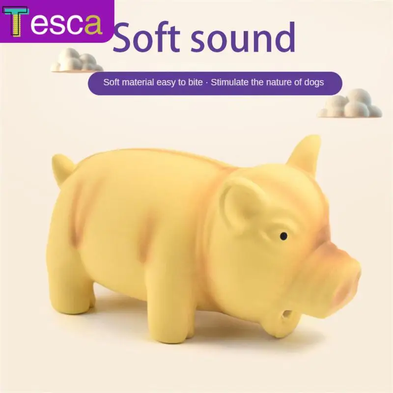 

Cleaning The Oral Cavity Latex Sound Producing Doll Cotton Filling Dog Sound Toys Soft Rebound Animal Toys Pet Toy Pig