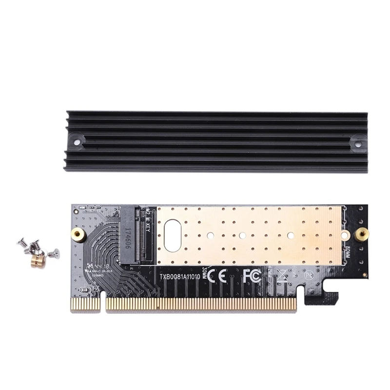 M.2 Nvme Ssd Adapter M2 To Pcie 3.0 X16 Controller Card M Key Interface Support Pci Express 3.0 X4 2230-2280 Size