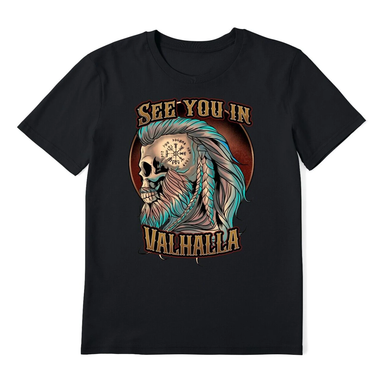 

Sons of Odin Valhalla Vi king Ragnar Skull Warrior T-Shirt 100% Cotton O-Neck Summer Short Sleeve Casual Mens T-shirt Size S-3XL
