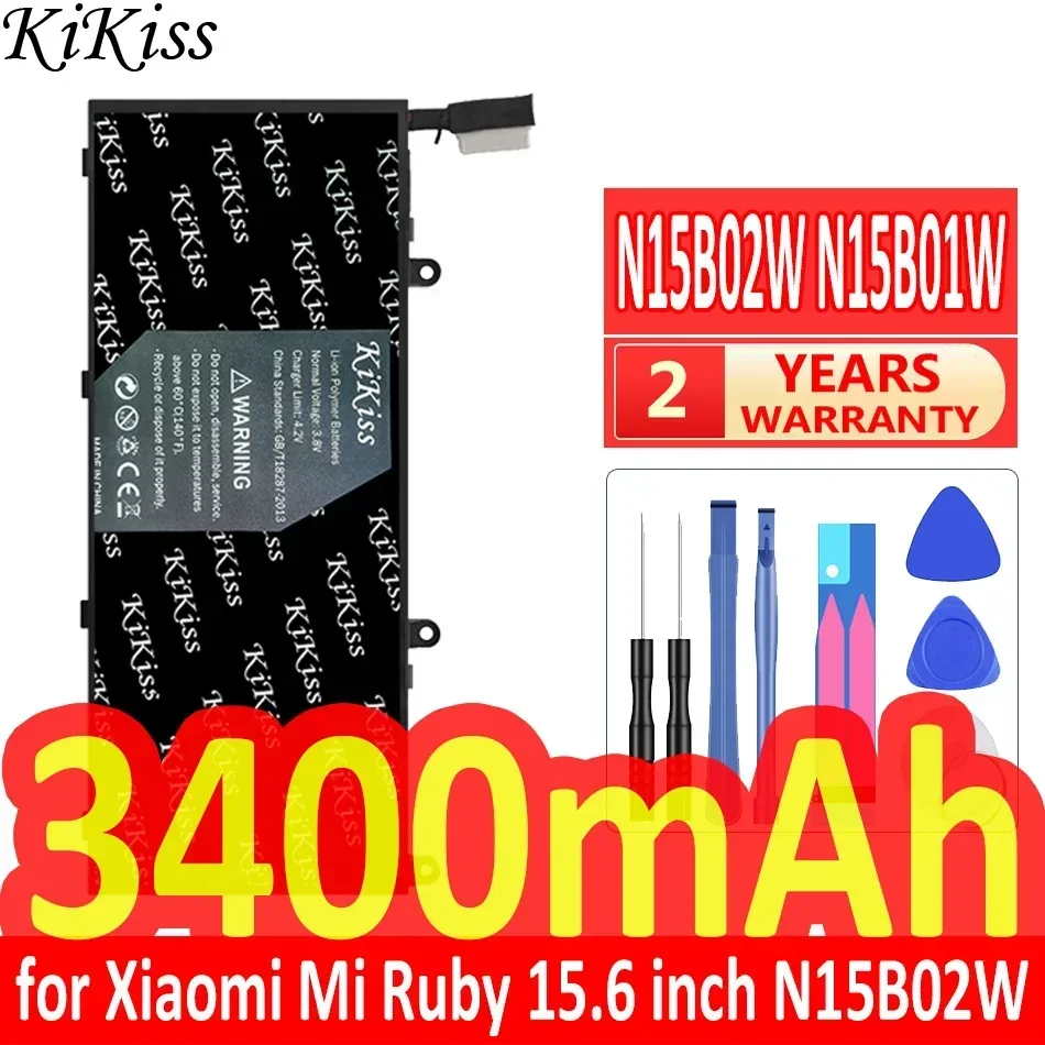 Аккумулятор KiKiss 3400 мАч N15B01W для Xiaomi Mi Ruby 15 6 дюйма Timi TM1703 TM1802-AD/N/C Notbeook N15B02W