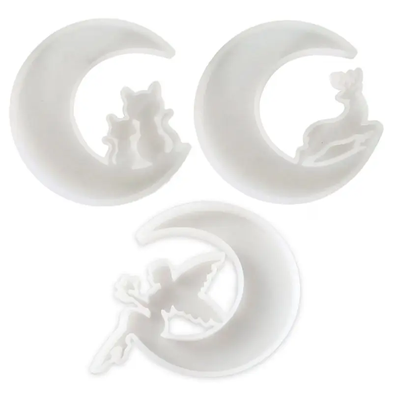 Ремесленные формы для литья животных Луна Подвески Плесень УФ-кристаллическая