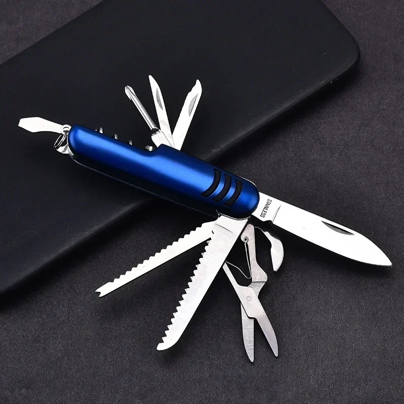 Фото EDC уличный многофункциональный нож лагерь многофункциональный инструмент открывалка для бутылок складной нож портативные ножницы военный складной карманный нож №2