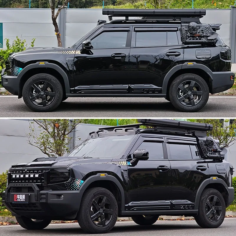 Боковые накладки на пороги для Jetour T1 Edge, черные, на заказ, внешние аксессуары, отделка дверей (art.: 3920dbd4e4004) - 3920dbd4e4004