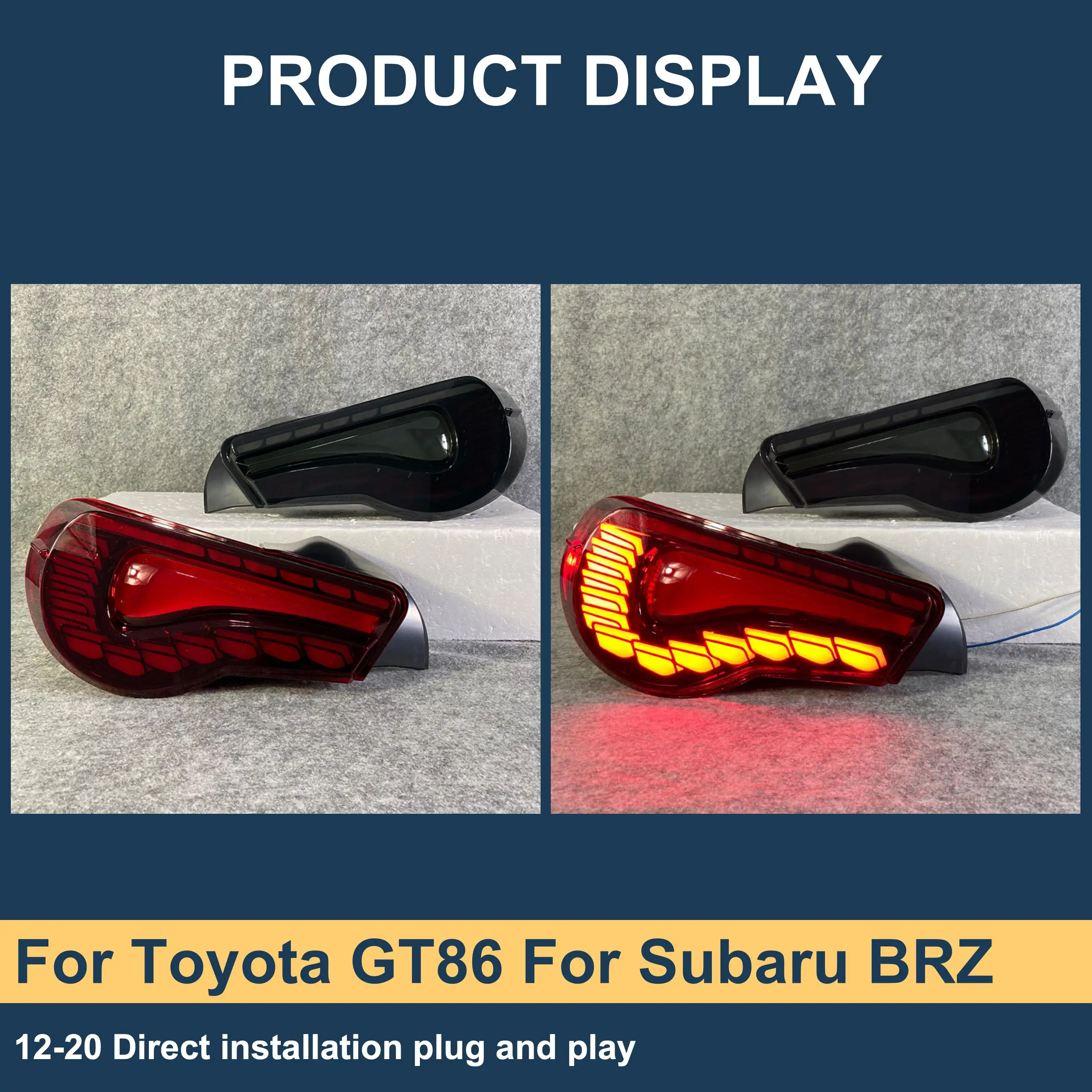 Фото Задние фонари J ONE Car Auto Parts GT86 GTS для Toyota GT86 и Subaru BRZ 2012-2020 №3