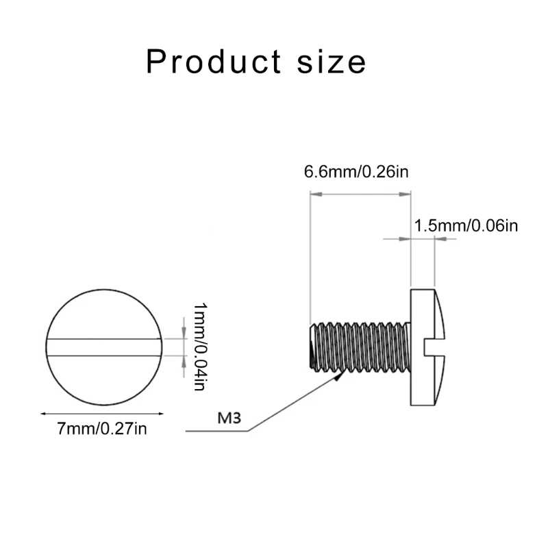 Комплект болтов с шлицем 8 шт. сменный комплект для ручек модель 416