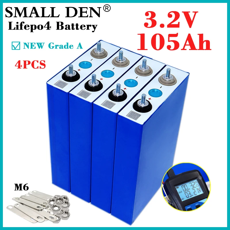 

4 шт., аккумуляторные батареи 3,2 в, Ач, 12 В, 24 В