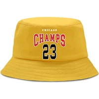 chicago champs 23 street brand printing womens bucket hat unisex fashion women fishman hats casual cotton men bob caps