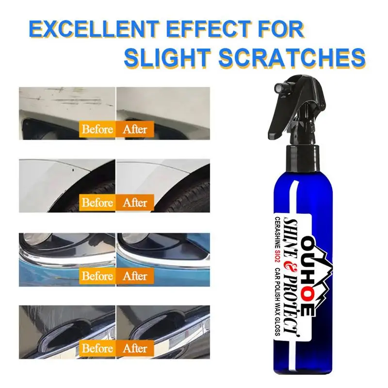 

Ceramic Car Coating Spray 30ml 120ml Scratch Repair Protective Layer Stain Burn Mark Removal Temperature Resistant Car Spray