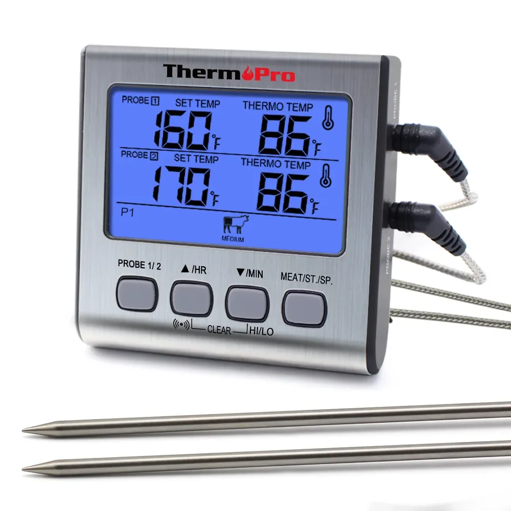 

ThermoPro TP17 цифровой термометр для мяса с двумя зондами