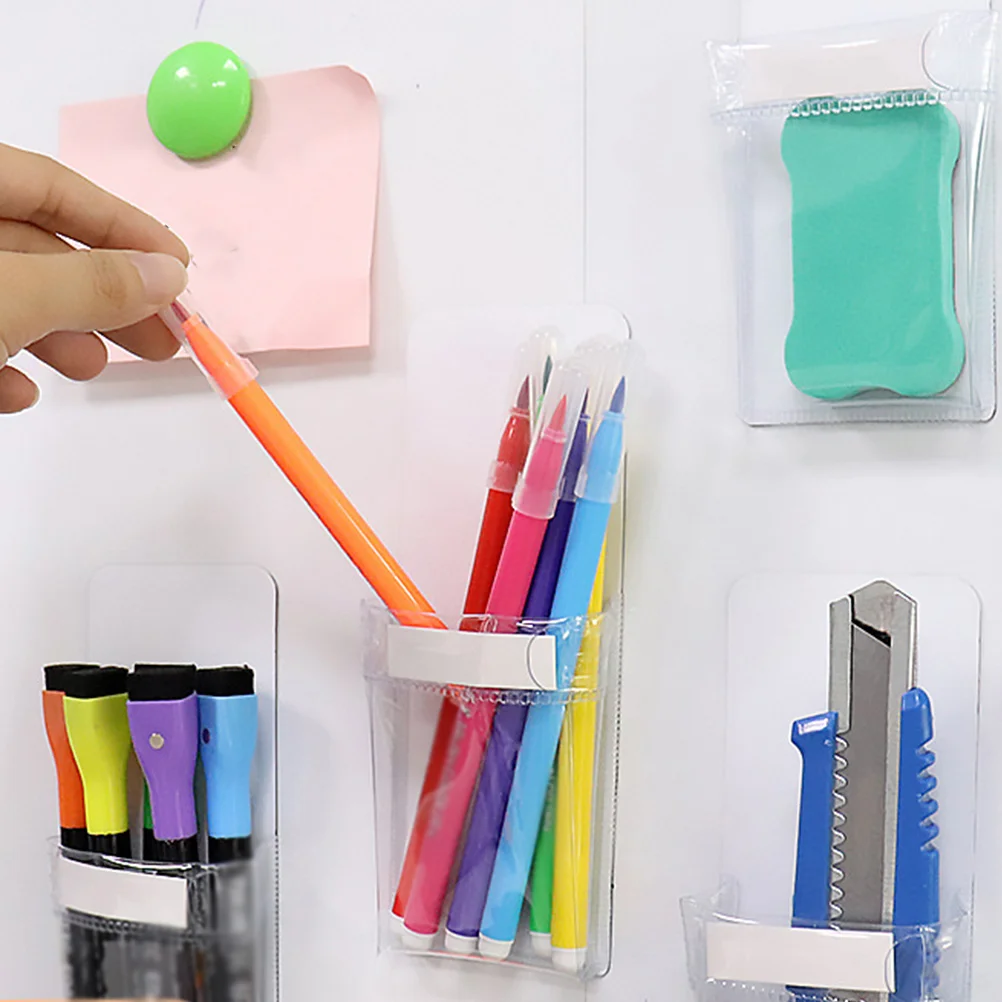 

4pcs Magnetic Marker Holder Blackboard Mount Marker Holder Whiteboard Fridge Pen Holder