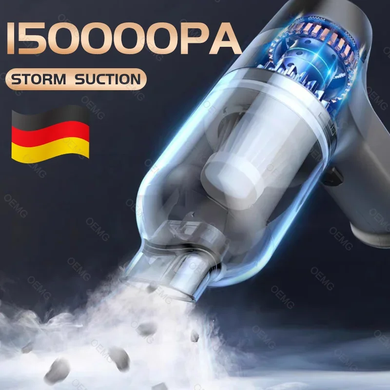 Автомобильный пылесос CENRR 150000 па беспроводной ручной Poweful портативный мощный