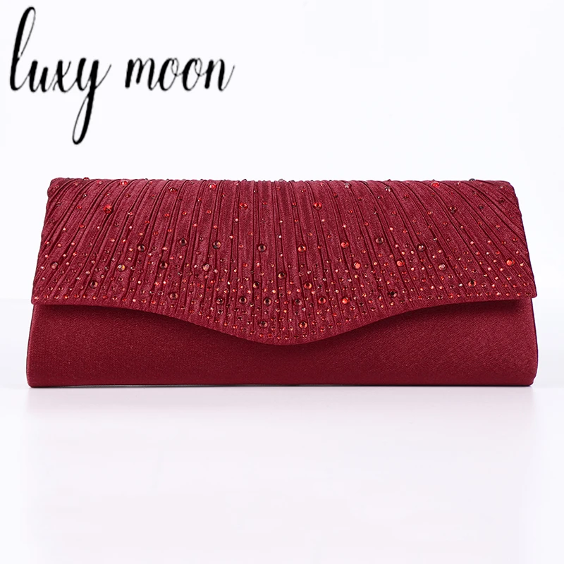 

Luxy Moon Crystal Clutches Women Envelope Party Bag Vintage Wedding Purse Elegant Chain Shoulder Bags for Women Wallet ZD1456