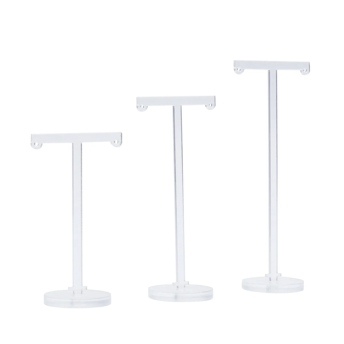 

Stand Necklace Holder Display Jewelry Earring Organizer Acrylic T Shape Bracelet Earrings