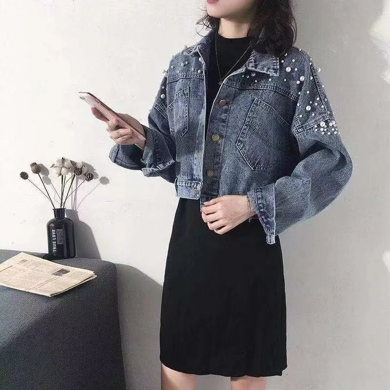 Дешевая оптовая продажа новая осенне-зимняя Модная Повседневная джинсовая