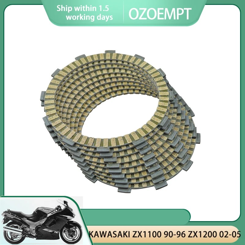 Фибрирующая пластина сцепления OZOEMPT, подходит для KAWASAKI ZX1100 90-96 ZX1200 02-05