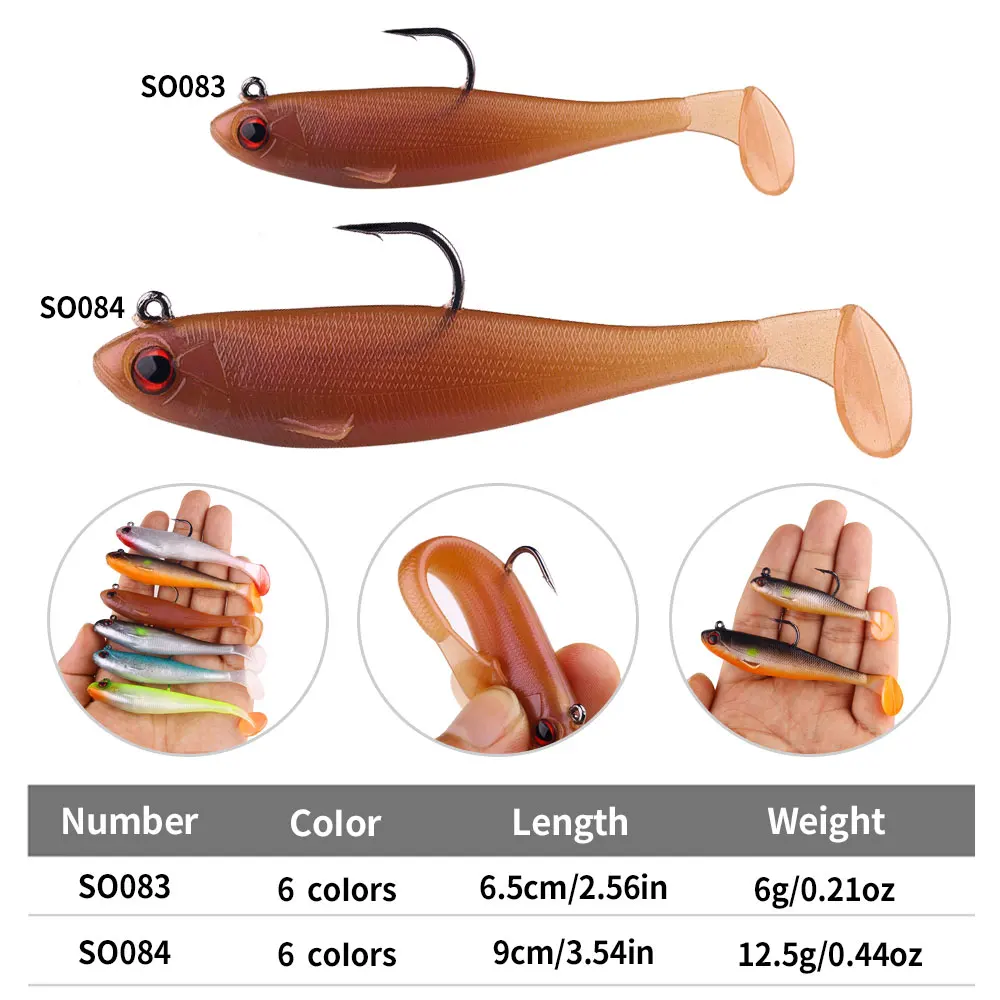 Мягкая рыболовная приманка 6 5 см г 9 12