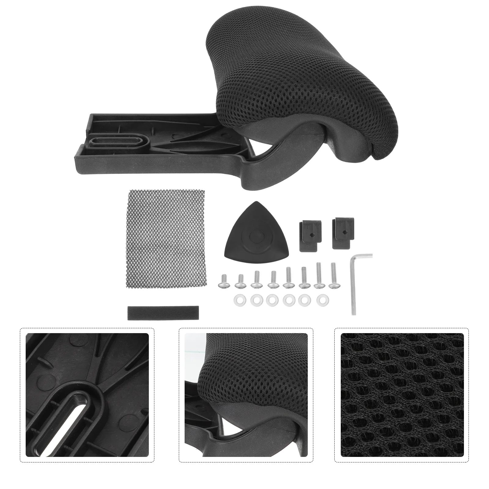 

Chair Headrest Office Pillow Neckcomputer Support Head Car Cushion Rest Attachment Adjustable Mesh Desk Upholstered Ergonomic