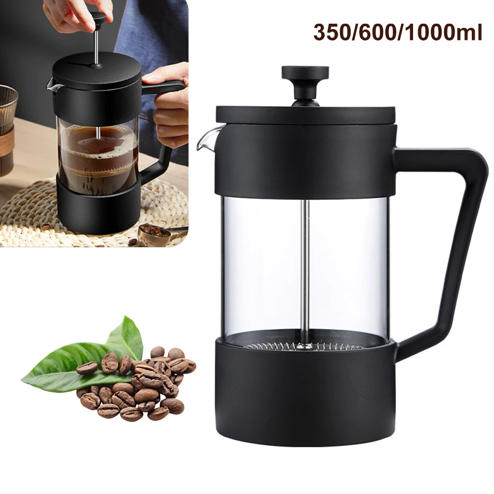 

350/600/1000ML Hand Brewed Coffee Pot, Tea Maker, American Style Press Pot, High Borosilicate Glass Coffee Utensil