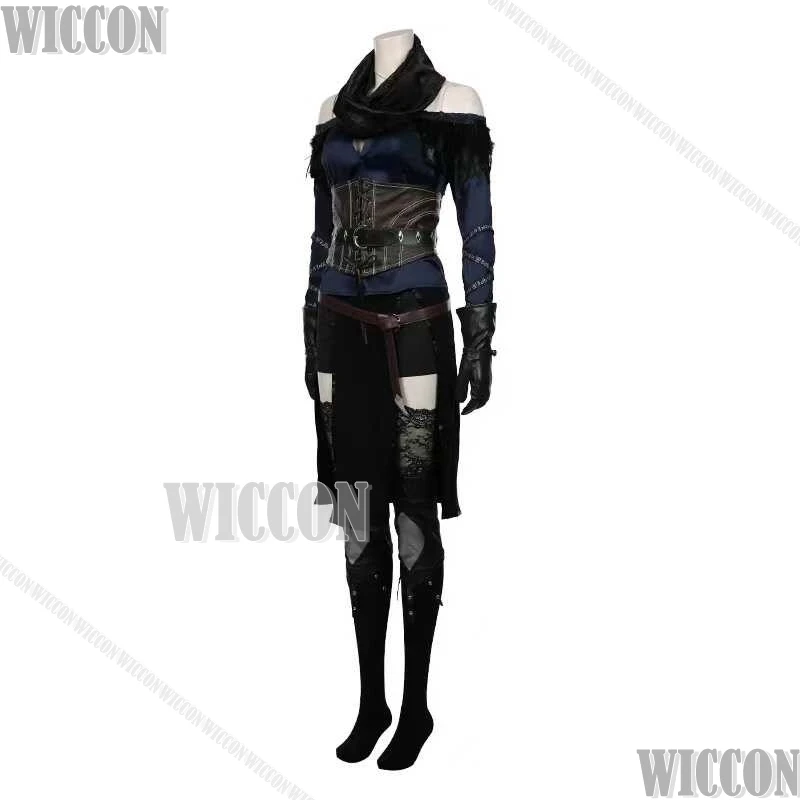 Witcher3 Yennefer of Vengerberg Janka Jenny, одежда для косплея, игра на Хэллоуин, женская униформа для взрослых, брючный костюм, парик, наряд Comic Con (art.: 3920d23ddb301) - 3920d23ddb301