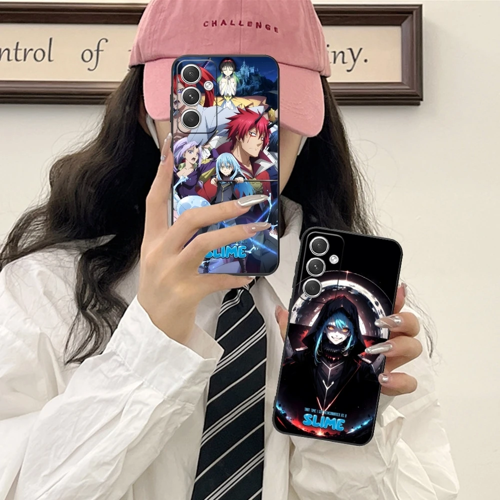 Slime Tensura Rimuru Mobile Phone Case for Samsung Galaxy S24 S23 S22 S21 S20 S10 S9 Plus FE Ultra Lite Black Cover Shell