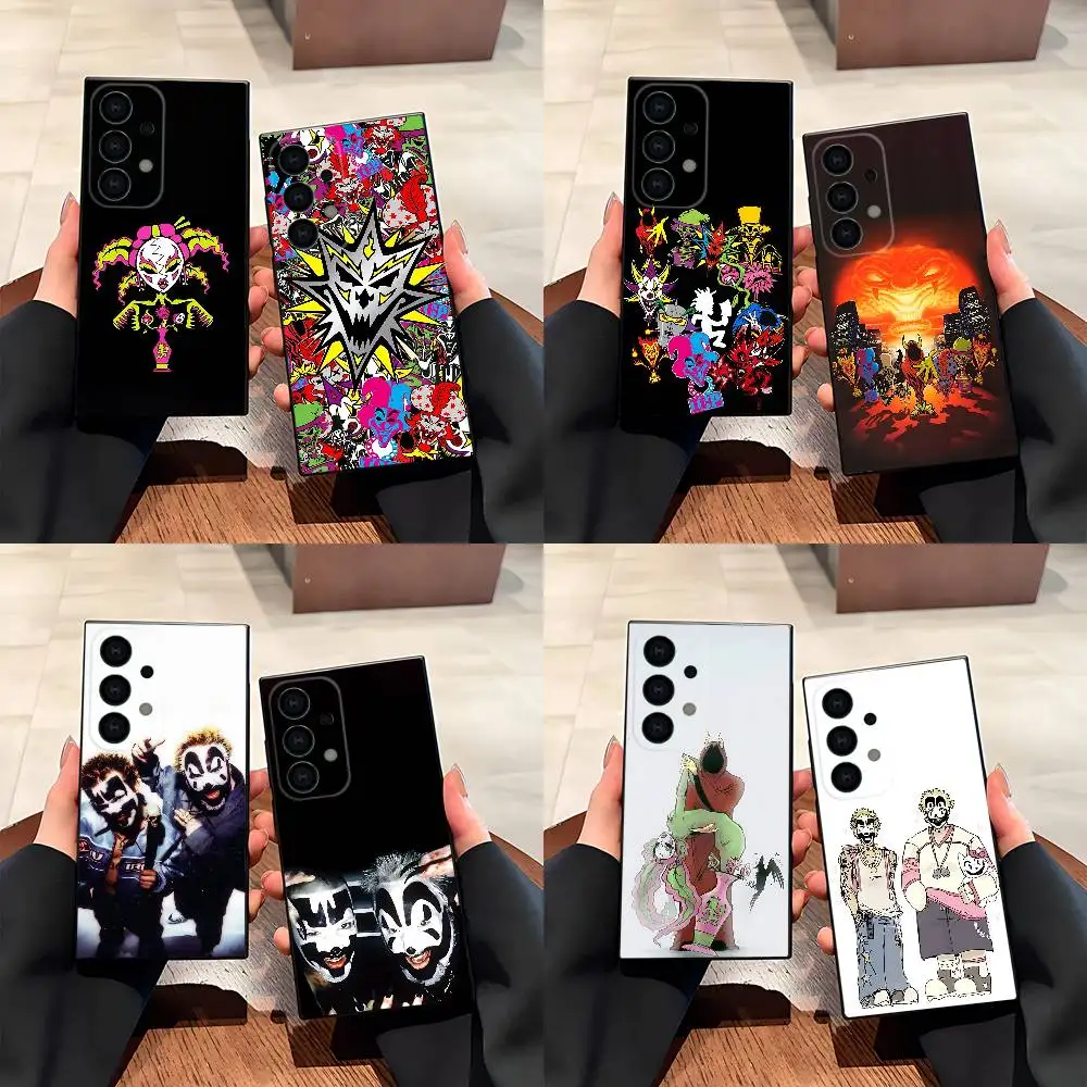 Фото Чехол для телефона ICP I-Insane C-Clown P-Posse для Samsung S 26,25,24,23,22,30,21,10,9,Ultra,Plus,Lite,FE,4,5G, черный, мягкий чехол №1