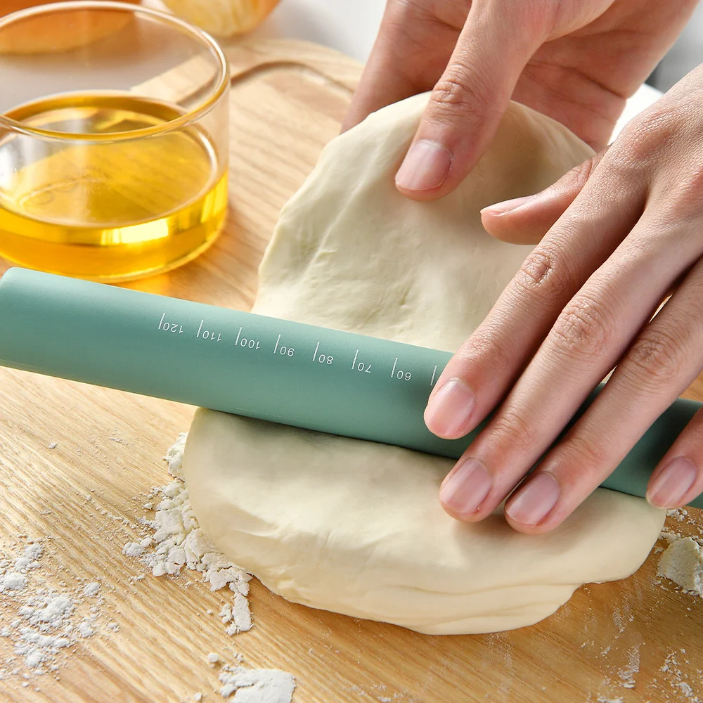 

High Temperature Resistance Silicone Flour Stick Simplicity Silicone Flour Pin Available In Multiple Colors Dumpling Skin Tools