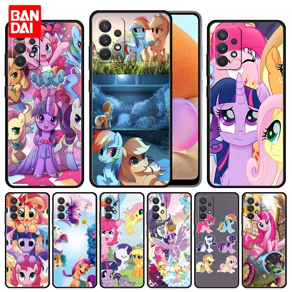

Cartoon My Little Pony Anime Phone Case for Samsung Galaxy A51 A52 A03 A13 A31 A32 A50 A70 A71 Note 20 Ultra 5G Cover Soft Bag