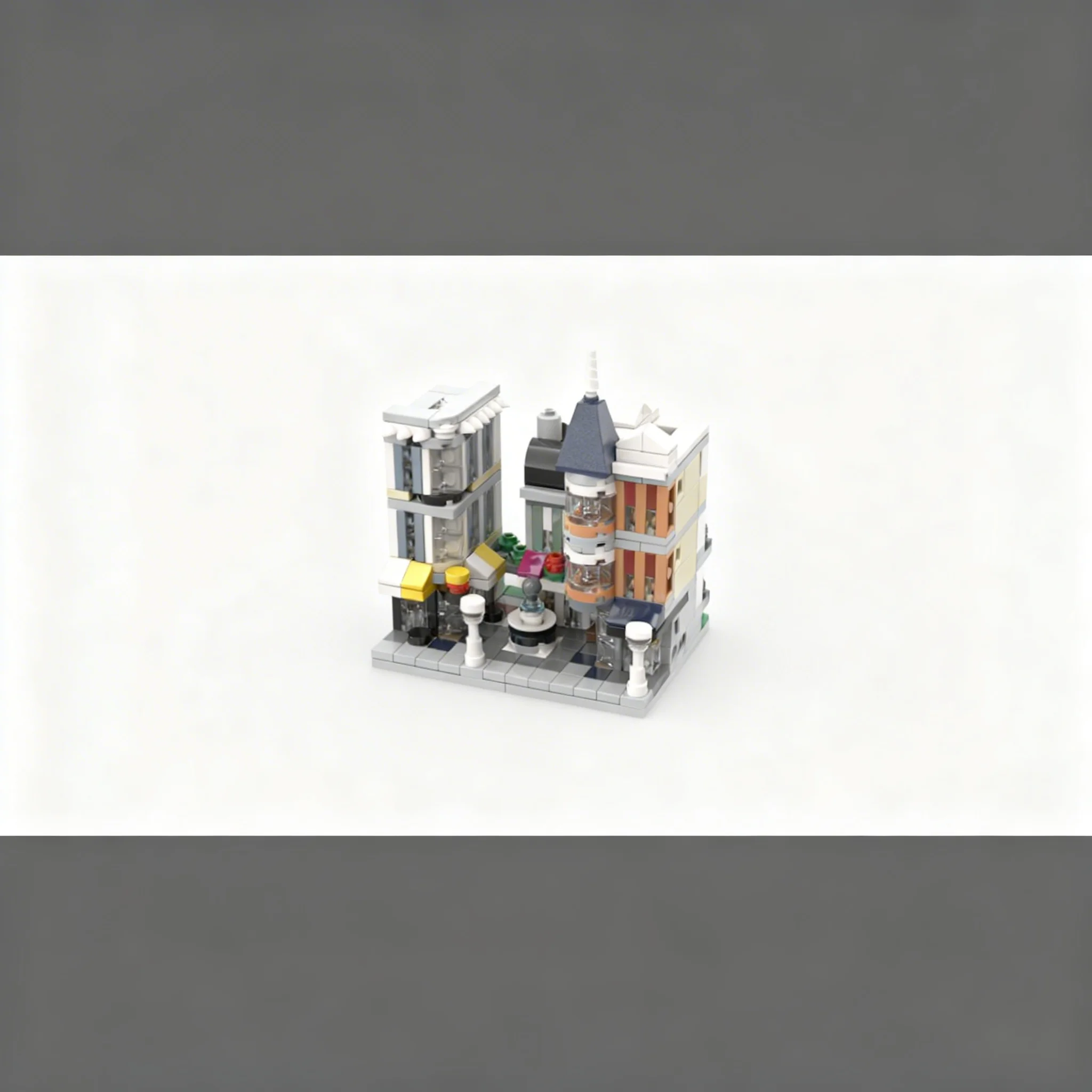 Фото 438 деталей MOC MINI Модульный конструктор: квадратные модульные здания, мини-модели, строительные блоки, набор для творческого развития и образования. №2