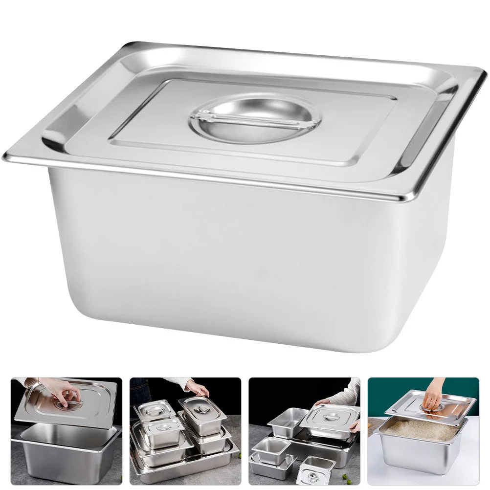 

Stainless Steel Food Container Pan Multi-functional Steam Table Pan with Lid