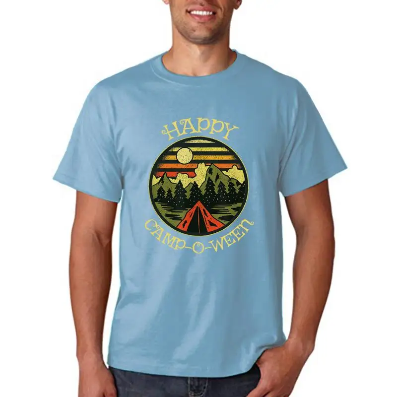 

Женские футболки с принтом Happy Xamp-O-Ween, свободные домашние футболки с коротким рукавом, качественные футболки, Повседневные Дышащие футболки для женщин