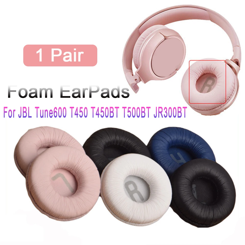 1 пара 70 мм Сменные поролоновые подушечки подушки Чехол для JBL Tune 600 T450 T450BT T500BT JR300BT