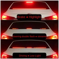 1m car styling high rear additional stop led lights with turn signal running light unverisal auto brake flexible strips colorful